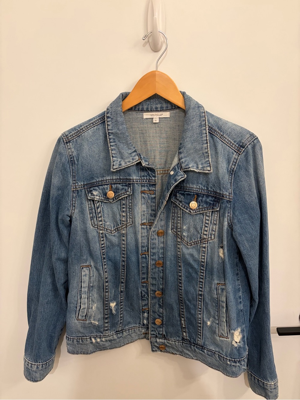STS Distressed Blue Denim Jacket